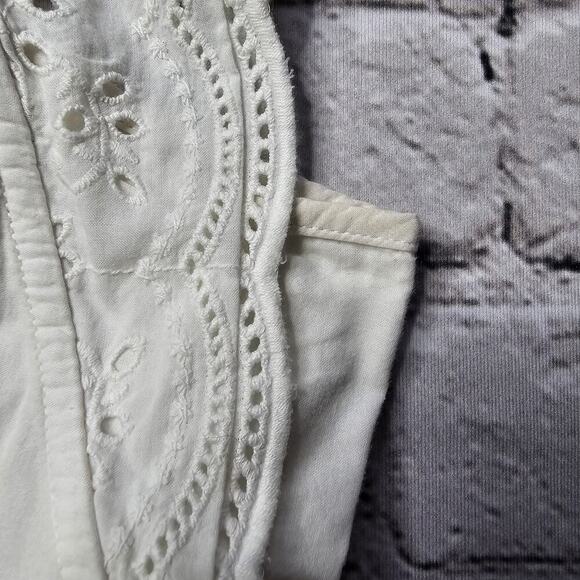 Justice 100% Cotton Eyelet Ruffle Accent Maxi Dress Size 14 - Picture 12 of 12